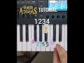 TUTORIAL Addams Family Piano Shorts