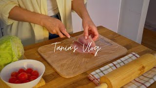 Language School in Span | Cooking schnitzel | Silent Vlog