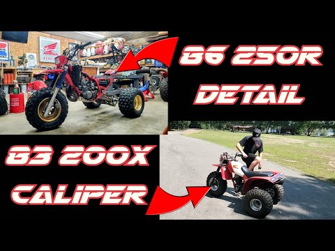 ATC 200X China Caliper Swap - 1986 Honda ATC 250R Clean Up and Detail