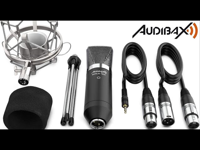 Vídeo relacionado con Audibax Berlin 1800 Gold Pack Micrófono Studio Gran Diafragma