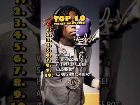 Top 10 WORST RAP BARS 😭😂