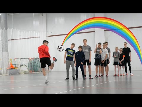 HOW TO DO THE COMPLICATED RAINBOW FLICK FROM FIFA | Training advanced version | Football freestyle
