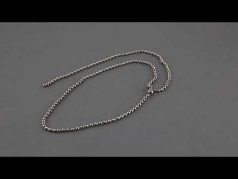 Beaded Ball Chain Links, Coupling Style, 6" Long, #6 Ball, Link Fastener, Clip Strip Corp.