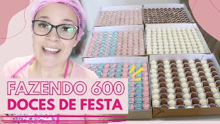 Fazendo uma encomenda de 600 DOCINHOS DE FESTA | FINALIZAÇÃO