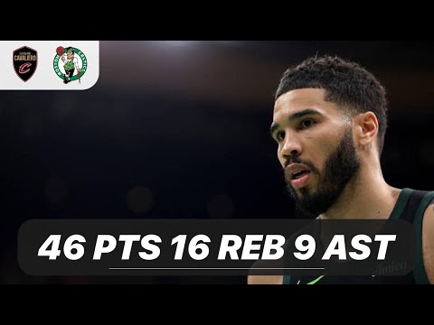 JAYSON TATUM vs CLEVELAND CAVALIERS | 46 PTS - 16 REB - 9 AST - 3 BLK | 02-28-2025 Highlights