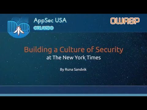 Image thumbnail for talk Keynote - Building a Culture of Security at The New York Times