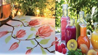 DIY Natural water colors at home! Painting with three simple ingredients.