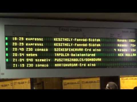 Budapest Déli: on there were massive delays on the line Budapest-Székesfehérvár-Nagykanizsa