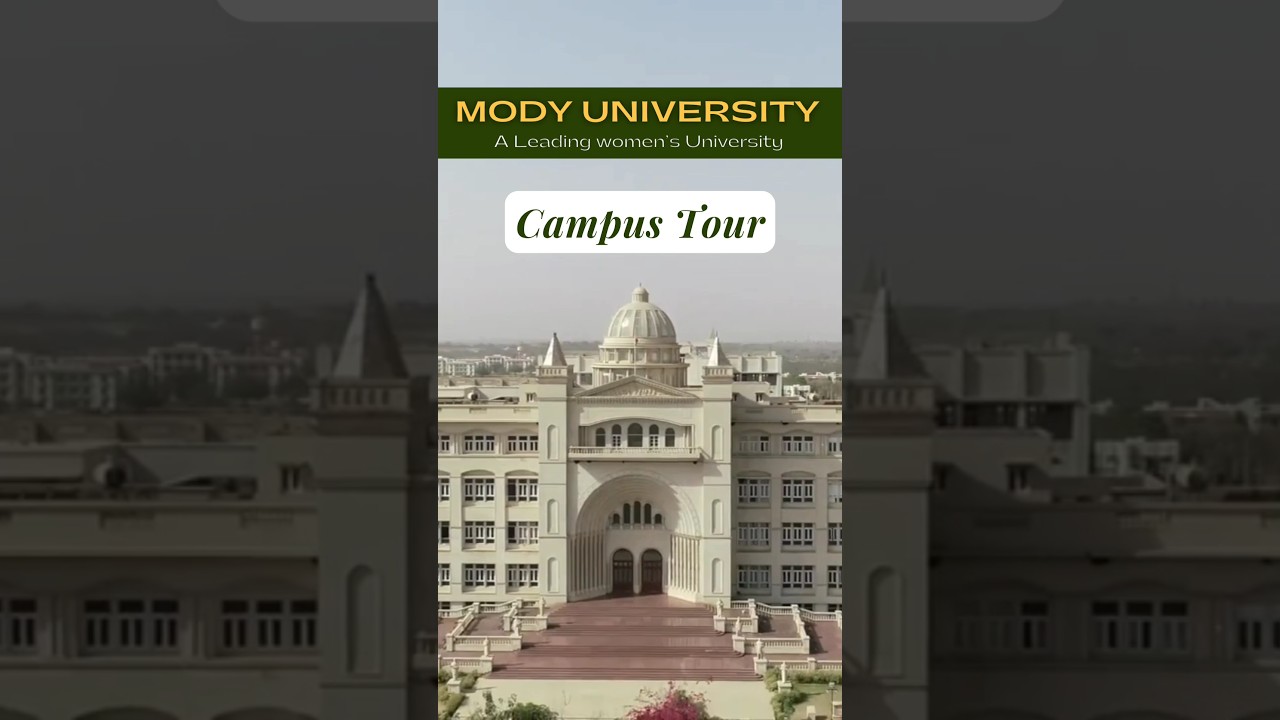 Inside Mody University | sikar | campus tour | womens university| aerial view | student life | 2024|