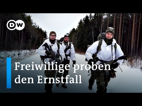Sorge vor russischem Angriff: Zivilisten in Estland proben den Ernstfall