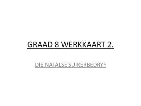 Geskiedenis GRAAD 8: 22 April 2020 - periode 7 (2287)