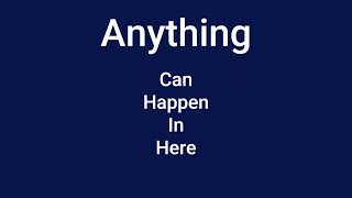 Johnathan Nelson   Anything Can Happen Lyrics