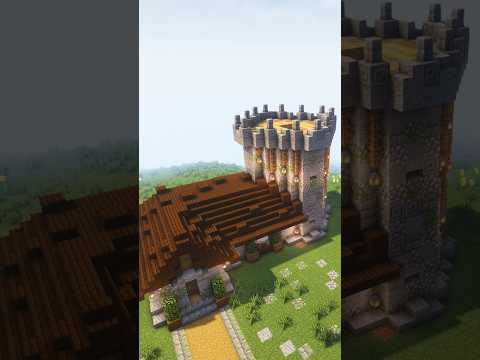 "Minecraft Castle Build Short - Epic Tutorial!" #minecraft #youtubeshorts