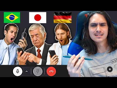 I called 3 COUNTRIES at the SAME TIME and left them talking.