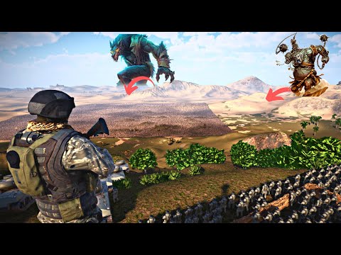 SPECIAL FORCES ARE BEING TRAPPED BY SAURON - Epic Battle Simulator 2 - UEBS 2