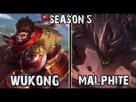 Best Wukong NA vs Malphite TOP Ranked Challenger
