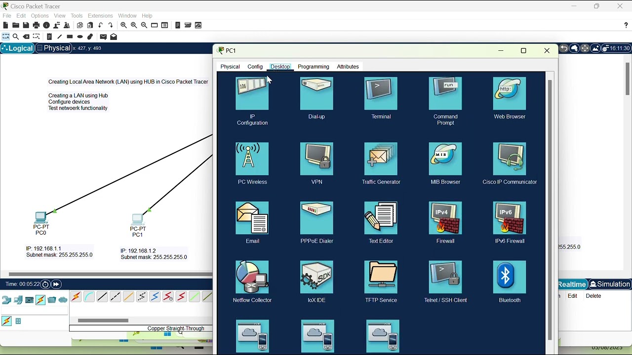 Create a LAN Network Using a Hub | Configuration | IT Tech Trends | Dr Raja Muhammad Ubaid Ullah