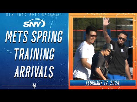 Edwin Diaz, Kodai Senga, and Brandon Nimmo arrive at Mets spring training | SNY