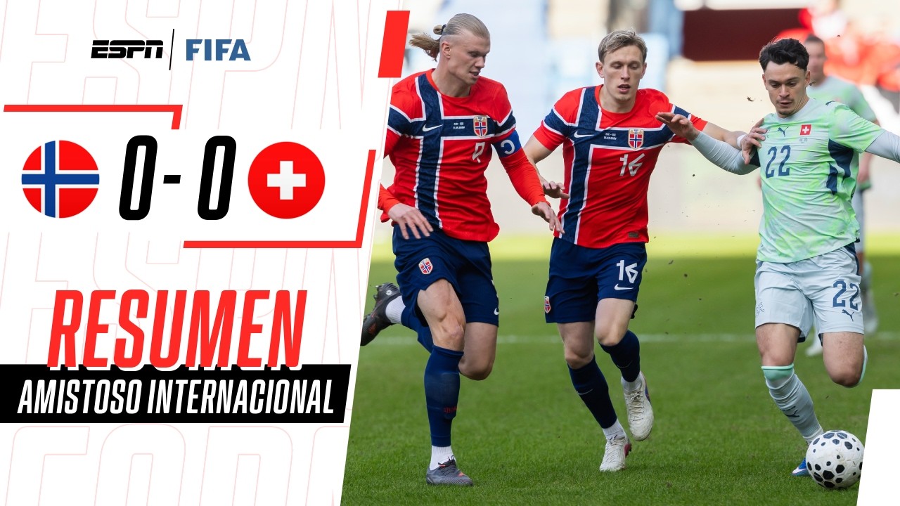 CON HAALAND TITULAR, NORUEGA EMPATÓ SIN GOLES ANTE SUIZA | Noruega 0-0 Suiza | RESUMEN
