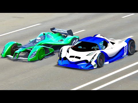 Devel Sixteen vs Red Bull X2010 with NOS - Drag Race 20 KM