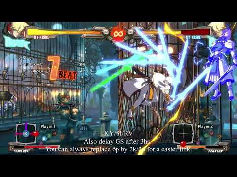 GGXrd Rev2 Ky Corner Dash VT Combo