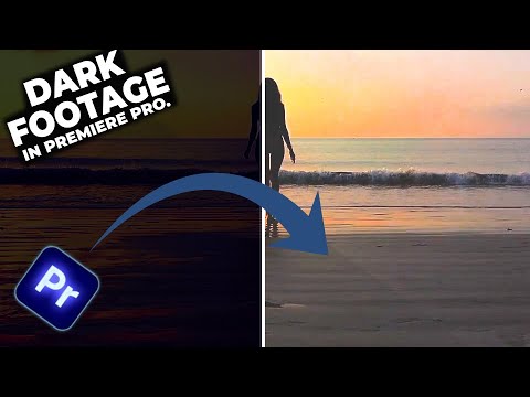 How To LIGHTEN Dark FOOTAGE In Premiere Pro - BRIGHTEN DARK Video Premiere Pro