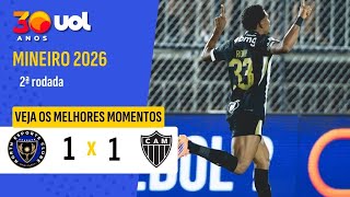 ATLÉTICO-MG SÓ EMPATA COM O NORTH E SEGUE SEM VENCER NO MINEIRO; MELHORES MOMENTOS