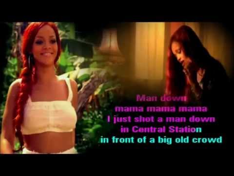 Rihanna - Man Down karaoke com back vocal