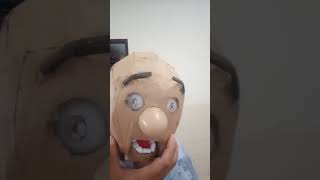 Cardboard Ventriloquist dummy puppet (inside)