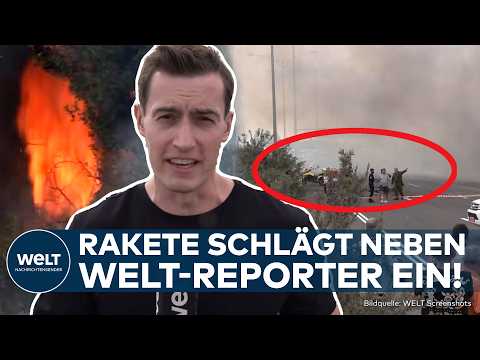 NAHOST-KONFLIKT: Kurz vor Tel Aviv! Rakete schlägt neben TV-Reporter Max Hermes in Israel ein!