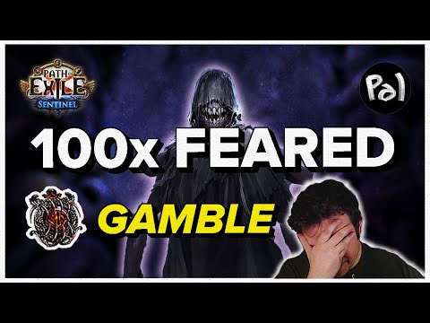 100x Feared, the Gambling Begins (Watcher's Eye, Sublime Vision) | Path of Exile, Sentinel