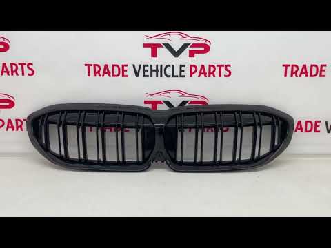 Fits BMW 3 Series G20 G21 2019-2022 Front Kidney Grilles Twin Slats Gloss Black video