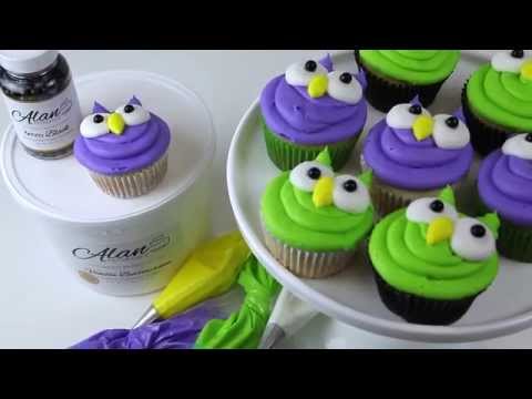 Adorable Buttercream Owl Cupcakes