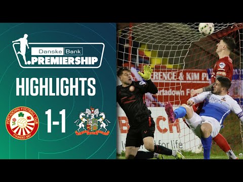 Overhead kick shares Mid Ulster derby points! | Portadown 1-1 Glenavon | NIFL Highlights