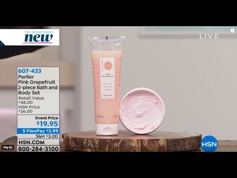 Perlier Pink Grapefruit 2-piece Bath and Body Set | HSN