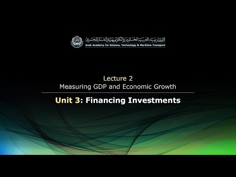 EL124 - Lecture 2: Measuring GDP and Economic Growth - Unit 3: Financing Investments
