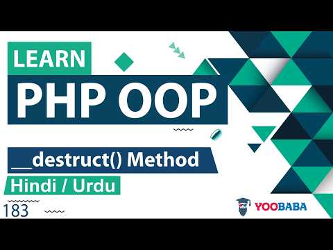 Php Oop Destruct Method Tutorial In Hindi