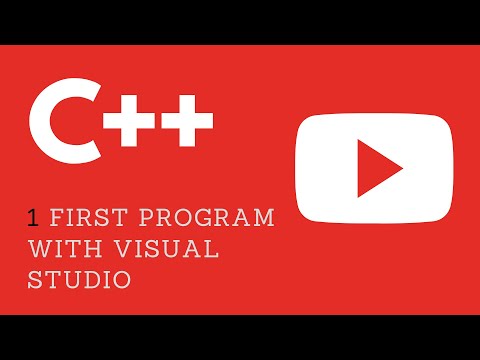 🔥1. First C++ Program using Visual Studio 2015 IDE - write, compile, build, run! 🔥 Video