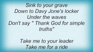 Tears For Fears - Don't Drink The Water Lyrics