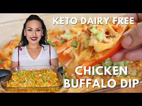 Keto Chicken Buffalo Dip | Dairy Free | Keto Appetizer