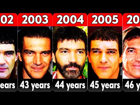 Antonio Banderas from 1990 to 2023