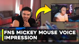 Tarik Reacts to FNS Mickey Mouse Voice Impression