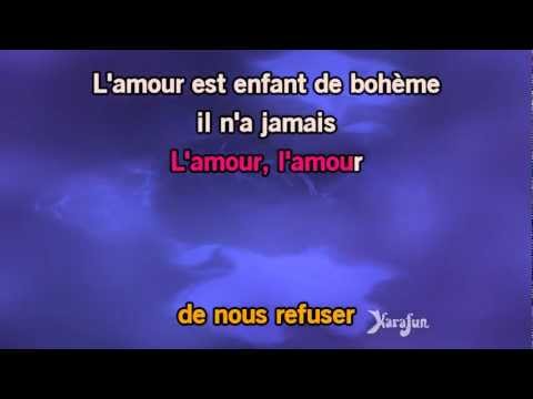 Karaoké L'amour est un oiseau rebelle (Habanera - Carmen) - Georges Bizet *