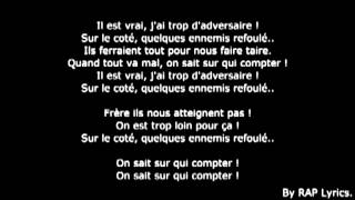la fouine -team bs vrais frères paroles ft sindy-sultan fababy lyrics new 2014