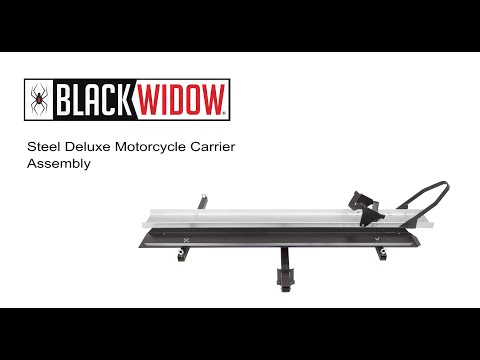 Black Widow Steel Deluxe Motorcycle Carrier – 600 lb  Capacity