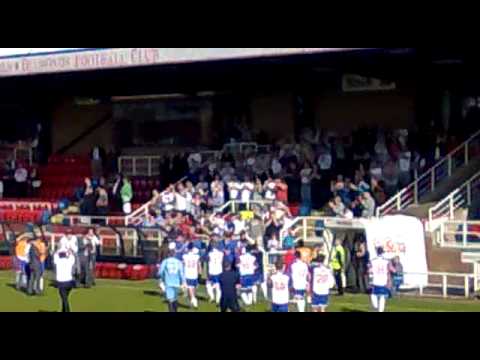 Rushden & Diamonds 2-1 Kidderminster Harriers, after match.