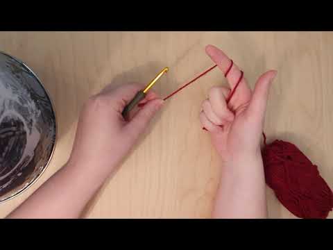 Häkeln lernen für Linkshänder [ Teil 1 Anfangsschlaufe ] Deutsch