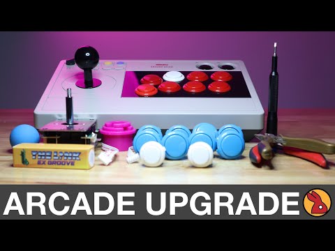 How To Mod A 8Bitdo Arcade Stick Easy with Sanwa Joystick and Buttons