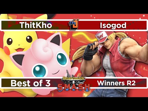 Isogod (Terry) vs ThitKho (Pikachu, Jigglypuff) - Boardwalk Smash #31 - Winners R2 SSBU