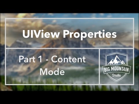 UIView Properties Part 1 - Content Mode/contentMode (iOS, Xcode 8, Swift 3)